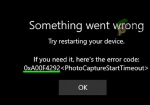 [স্থির] 0xA00F4292 ফটো ক্যাপচার শুরুর সময় শেষ 