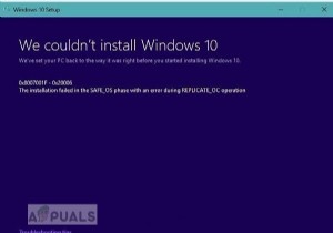[ফিক্স] উইন্ডোজ 10 আপডেট ব্যর্থ হয় -  0x8007001f - 0x20006  