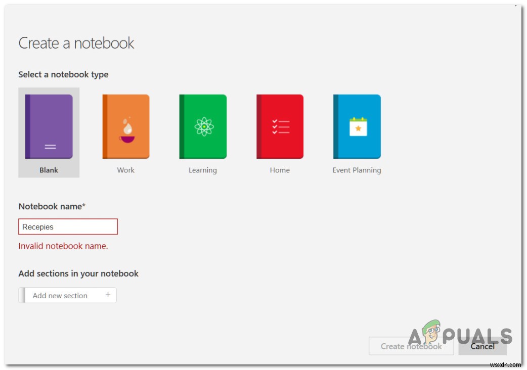 Windows 10 এ OneNote  অবৈধ নোটবুক নাম  ত্রুটি কীভাবে ঠিক করবেন