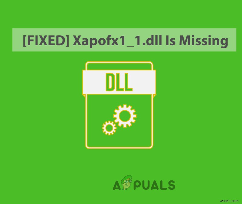 Xapofx1_1 কিভাবে ঠিক করবেন। DLL অনুপস্থিত 