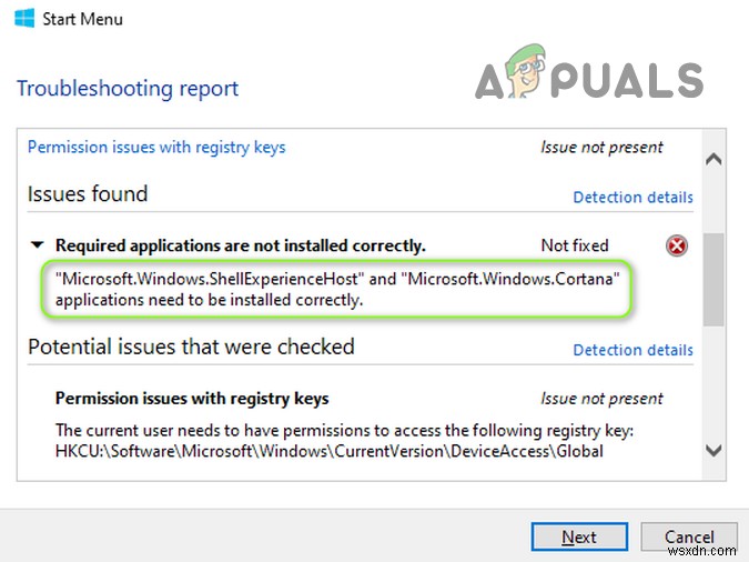 ঠিক করুন:Microsoft.Windows.ShellExperienceHost এবং Microsoft.Windows.Cortana অ্যাপ্লিকেশন ইনস্টল করতে হবে? 