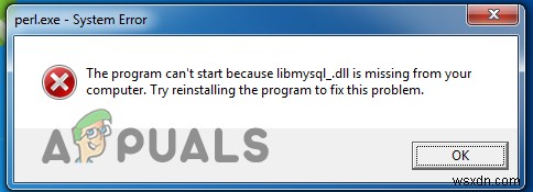 ঠিক করুন:Libmysql.dll অনুপস্থিত 