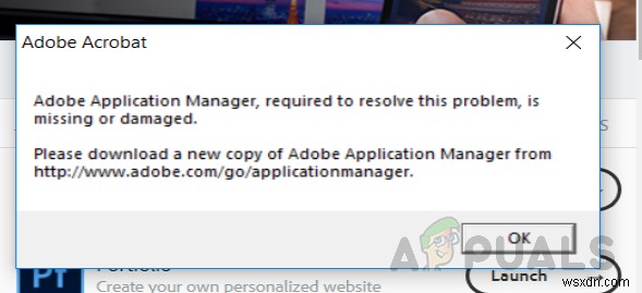 অ্যাডোব অ্যাপ্লিকেশন ম্যানেজার অনুপস্থিত বা ক্ষতিগ্রস্ত কিভাবে ঠিক করবেন 