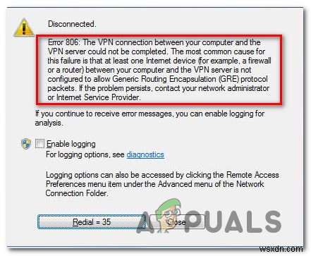 উইন্ডোজে ভিপিএন ত্রুটি 806 (GRE ব্লকড) কীভাবে ঠিক করবেন 