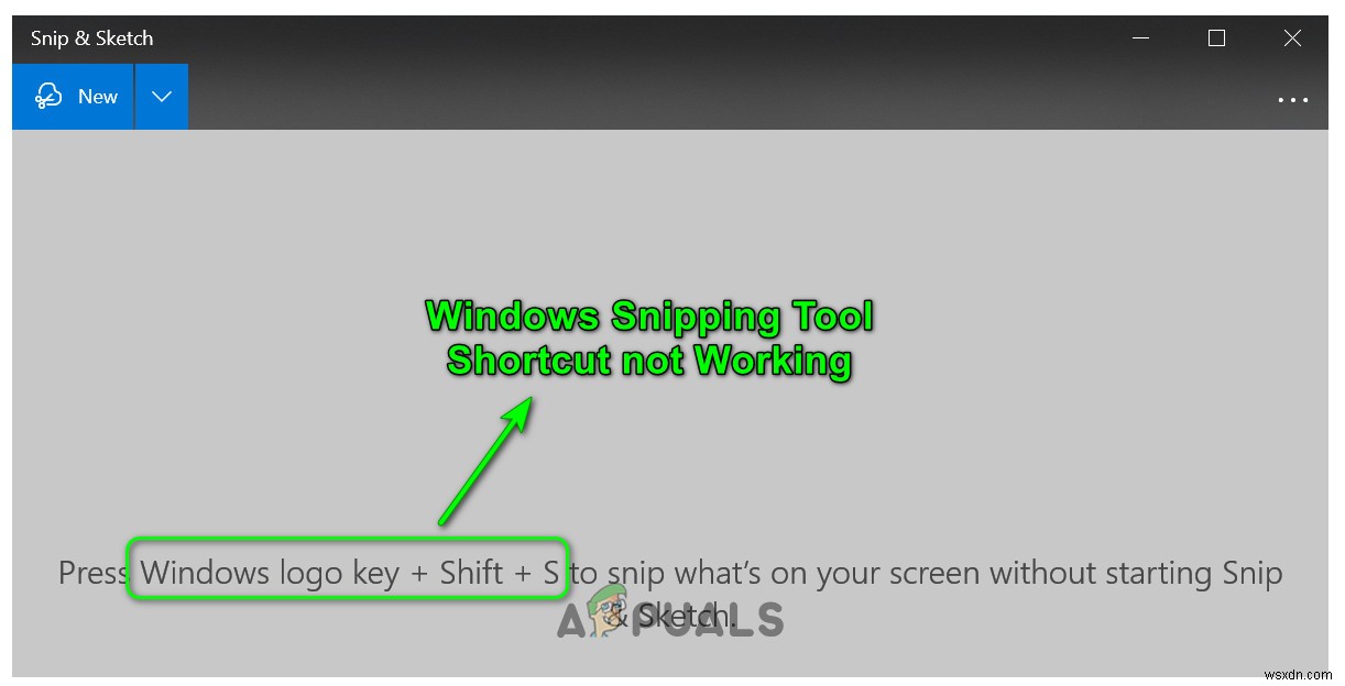 ঠিক করুন:উইন্ডোজ স্নিপিং টুল শর্টকাট কাজ করছে না 