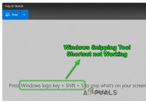 ঠিক করুন:উইন্ডোজ স্নিপিং টুল শর্টকাট কাজ করছে না 