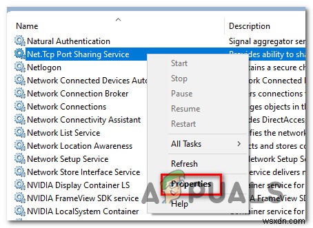 [FIX]  NET.TCP পোর্ট শেয়ারিং সার্ভিস  শুরু করতে ব্যর্থ হয়েছে৷ 