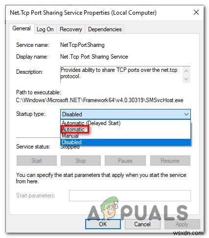 [FIX]  NET.TCP পোর্ট শেয়ারিং সার্ভিস  শুরু করতে ব্যর্থ হয়েছে৷ 