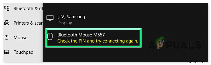 উইন্ডোজ 10 এ ব্লুটুথ পেয়ারিং ত্রুটি  পিন চেক করুন এবং আবার কানেক্ট করার চেষ্টা করুন  [ফিক্সড] 