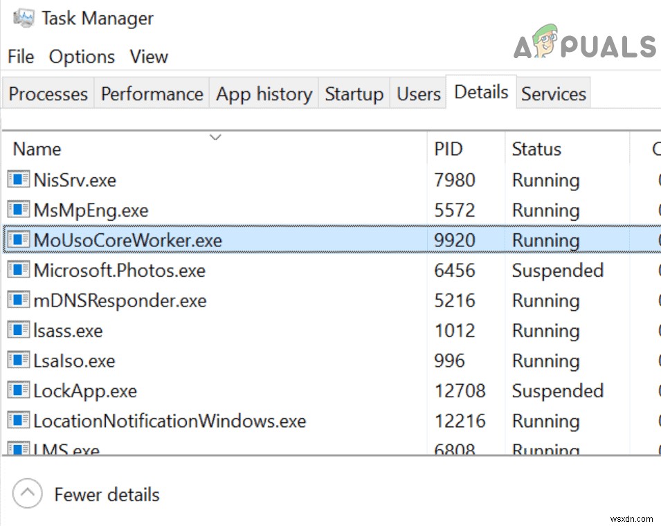 ঠিক করুন:MoUSO কোর ওয়ার্কার প্রসেস (MoUsoCoreWorker.exe) কম্পিউটারকে ক্রমাগত ঘুম থেকে জাগায় 