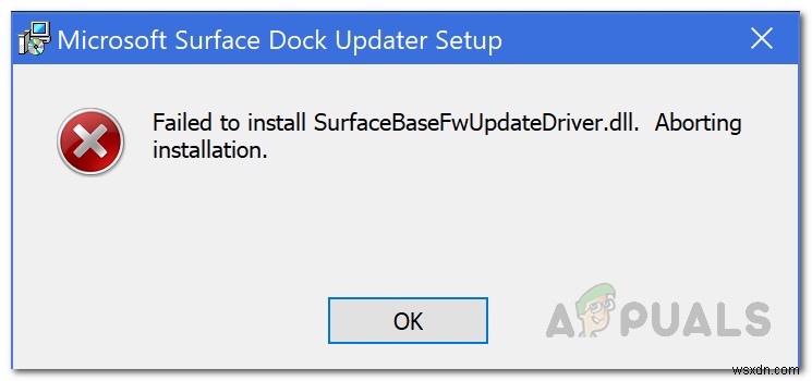 ফিক্স:মাইক্রোসফ্ট সারফেসে SurfaceBaseFwUpdateDriver.dll ইনস্টল করতে ব্যর্থ হয়েছে 