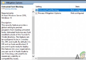 উইন্ডোজ 10 এ অবিশ্বস্ত ফন্টগুলি কীভাবে ব্লক করবেন? 