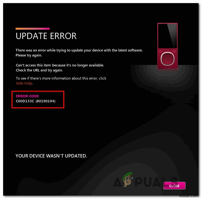 কিভাবে Zune ত্রুটি কোড C00D133C (80190194) ঠিক করবেন 