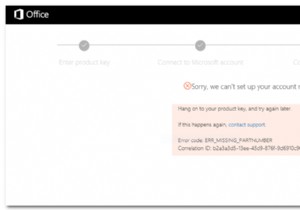 [FIX] অফিস সক্রিয় করার সময় ত্রুটি কোড ERR_MISSING_PARTNUMBER? 