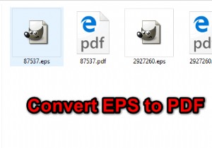 কিভাবে EPS ফাইলকে PDF এ রূপান্তর করবেন?