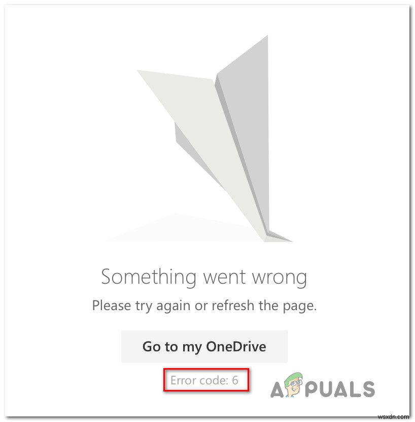 OneDrive ওয়েব ত্রুটি কোড 6 কিভাবে ঠিক করবেন? 