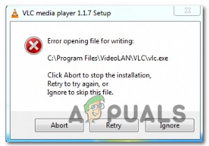 ফিক্স:VLC মিডিয়া প্লেয়ার দিয়ে লেখার জন্য ফাইল খুলতে পারে না 