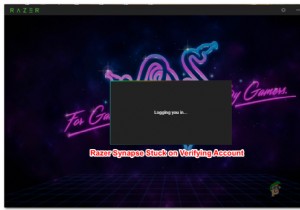 যাচাইকরণ অ্যাকাউন্টে আটকে থাকা Razer Synapse কিভাবে ঠিক করবেন? 
