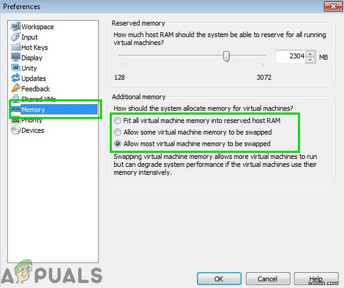 VMware এ যথেষ্ট শারীরিক মেমরি ত্রুটি নেই 