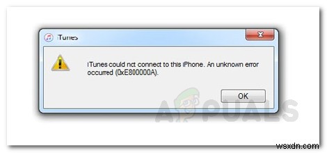 আইটিউনস  অজানা ত্রুটি 0XE80000A  সংযোগ করতে পারে না সমস্যার সমাধান করুন 