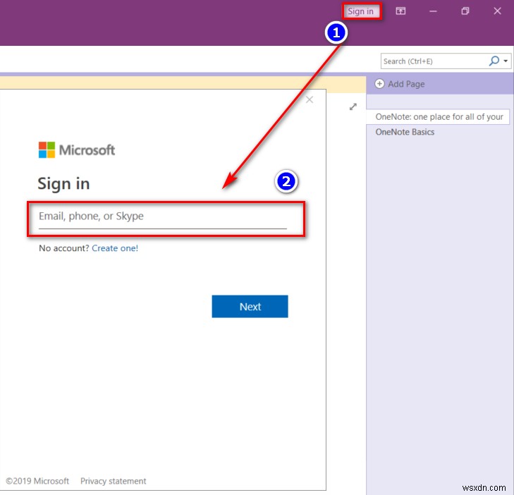  এই নোটবুক সিঙ্ক করার জন্য OneNote এর একটি পাসওয়ার্ড প্রয়োজন  ত্রুটি ঠিক করুন 