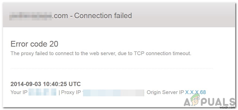 একটি প্রক্সিতে সংযোগ করার সময়  ত্রুটি কোড 20:টিসিপি সংযোগের সময়সীমার কারণে, ওয়েব সার্ভারের সাথে সংযোগ করতে প্রক্সি ব্যর্থ হয়েছে  কীভাবে ঠিক করবেন? 
