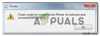 কিভাবে আইফোন সংযোগ করার সময় ত্রুটি OxE8000015 ঠিক করবেন? 