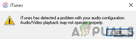 কিভাবে  iTunes আপনার অডিও কনফিগারেশনে একটি সমস্যা সনাক্ত করেছে  ঠিক করবেন? 