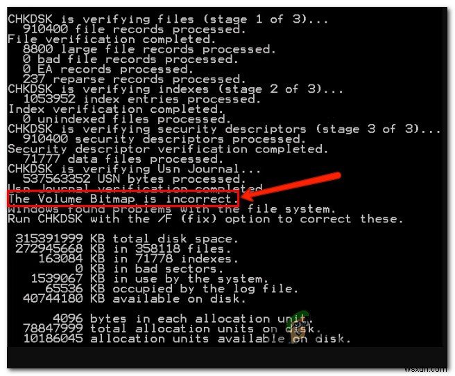 কীভাবে  ভলিউম বিটম্যাপ ভুল  CHKDSK ত্রুটি ঠিক করবেন? 