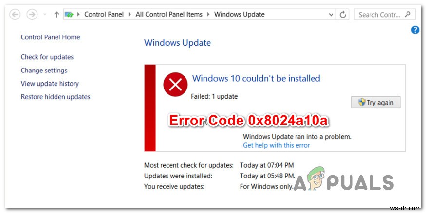 উইন্ডোজ 10 আপডেট ত্রুটি কোড 0x8024a10a কিভাবে ঠিক করবেন? 