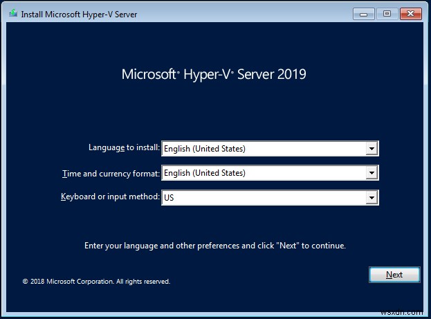 কিভাবে Hyper-V 2019 সার্ভার কোর ইনস্টল করবেন? 