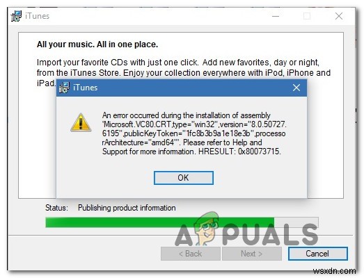 আইটিউনস ত্রুটি  HRESULT 0x80073715  কীভাবে ঠিক করবেন? 