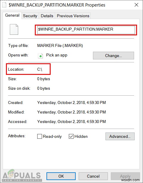 কি:$WINRE_BACKUP_PARTITION.MARKER ফাইল এবং আমার কি এটি মুছে ফেলা উচিত? 