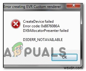 কিভাবে D3DERR_NOTAVAILABLE ত্রুটি কোড 0x8876086A ঠিক করবেন 