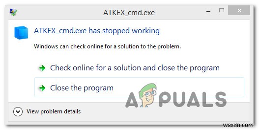 কিভাবে ঠিক করবেন ATKEX_cmd.exe কাজ করা বন্ধ করে দিয়েছে