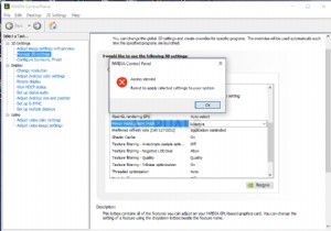 ঠিক করুন:NVIDIA কন্ট্রোল প্যানেলে অ্যাক্সেস অস্বীকার করা হয়েছে 