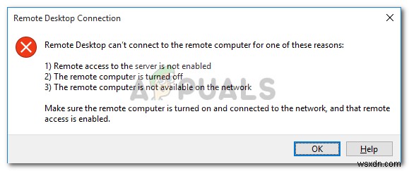 ঠিক করুন:এই কারণগুলির মধ্যে একটির জন্য দূরবর্তী ডেস্কটপ দূরবর্তী কম্পিউটারের সাথে সংযোগ করতে পারে না 
