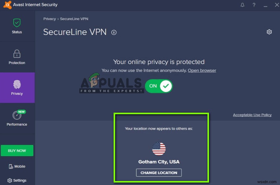 ঠিক করুন:Avast VPN কাজ করছে না 