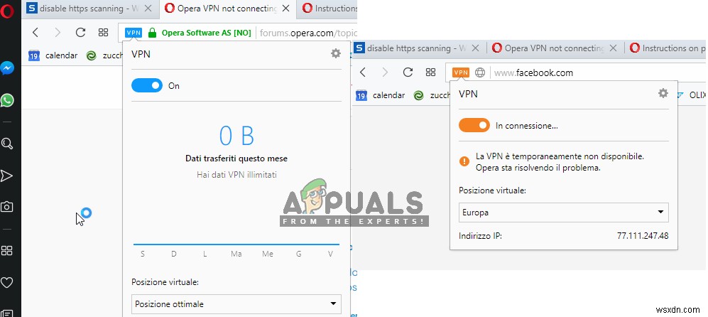 সমাধান:Opera VPN কাজ করছে না