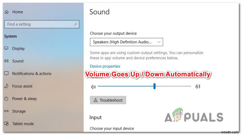 ঠিক করুন:ভলিউম স্বয়ংক্রিয়ভাবে নিচে / উপরে যায় Windows 10 