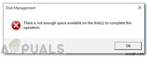 ঠিক করুন:উইন্ডোজ 10 এ এই অপারেশনটি সম্পূর্ণ করার জন্য ডিস্কে পর্যাপ্ত স্থান নেই 
