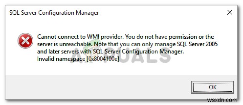ঠিক করুন:Windows 10 এ WMI প্রদানকারীর সাথে সংযোগ করা যাবে না 