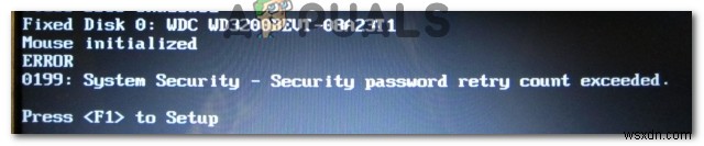 ঠিক করুন:Windows Error 0199 Security Password Retry Count exeded 