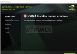 ঠিক করুন:গ্রাফিক্স ড্রাইভার সামঞ্জস্যপূর্ণ গ্রাফিক্স হার্ডওয়্যার ইনস্টলার খুঁজে পায়নি 