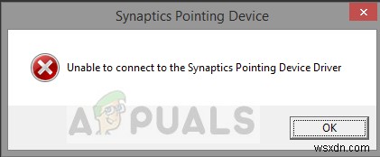 ঠিক করুন:Synaptics পয়েন্টিং ডিভাইস ড্রাইভারের সাথে সংযোগ করতে অক্ষম 