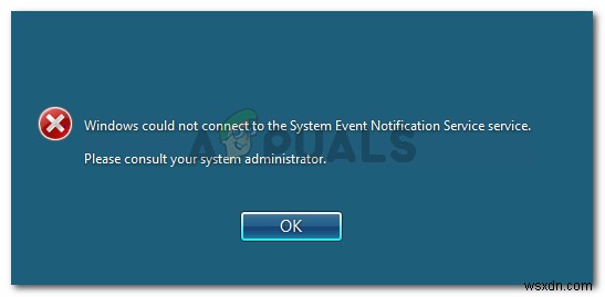 ঠিক করুন:উইন্ডোজ সিস্টেম ইভেন্ট বিজ্ঞপ্তি পরিষেবার সাথে সংযোগ করতে পারেনি 