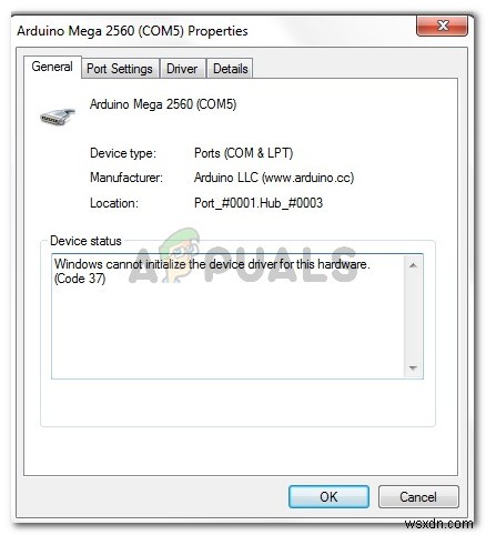ঠিক করুন:উইন্ডোজ এই হার্ডওয়্যারের জন্য ডিভাইস ড্রাইভার শুরু করতে পারে না (কোড 37) 