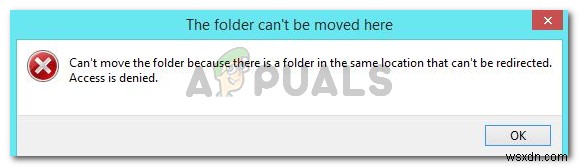 ঠিক করুন:ফোল্ডারটি সরানো যাবে না কারণ একই স্থানে একটি ফোল্ডার রয়েছে যা পুনঃনির্দেশ করা যাবে না 