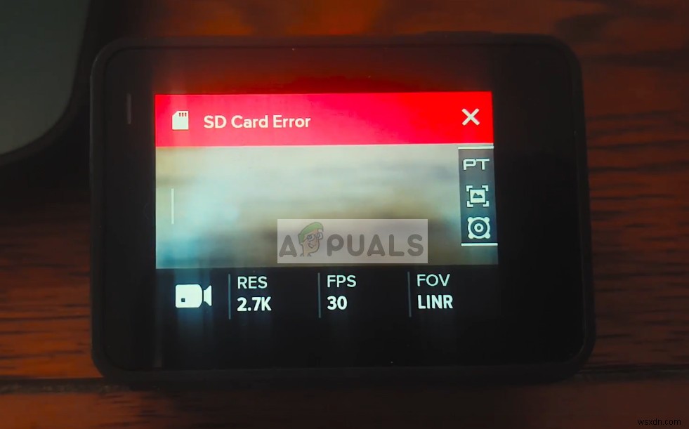 ঠিক করুন:GoPro SD কার্ড ত্রুটি 
