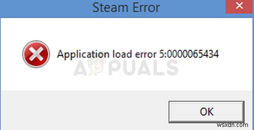 ঠিক করুন:অ্যাপ্লিকেশন লোড ত্রুটি 5:0000065434 